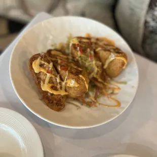 Crab Cake Egg Rolls