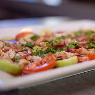 a platter of vegetables