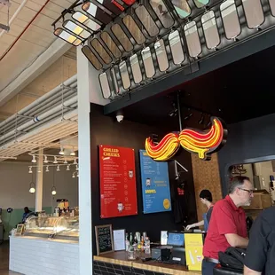 the interior of a restaurant