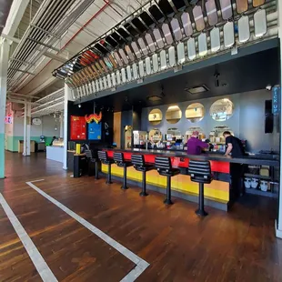 the interior of a restaurant