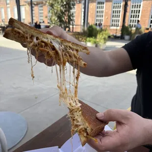 Look at that, so Cheesy so tasty!