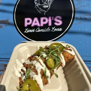 Buffalo chicken empanada