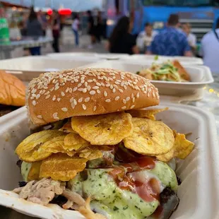 Noche en Miami burger!