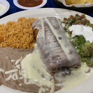 Seafood chimichanga