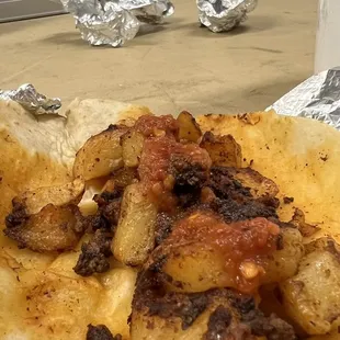 Potato &amp; Chorizo (close up)