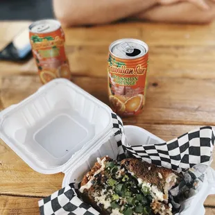 Deep fried spam musubi