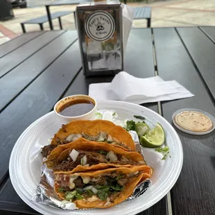 Birria Tacos. Delicious consomme!