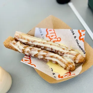 Homemade Churro with Lechera topping