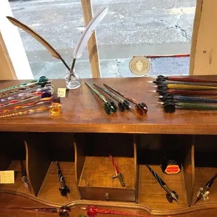 Papier Plume, New Orleans - glass dip pens ... great for testing out ink colors