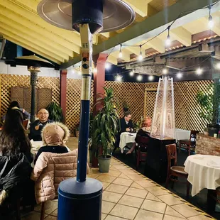 Patio outside dining