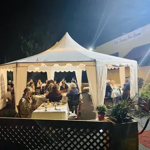 Outdoor Pavillon at night