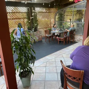 Patio outside dining