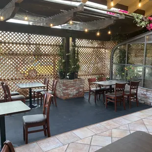Patio outside dining