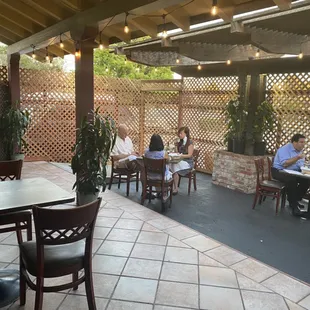 Patio outside dining