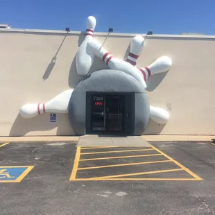 The outside of our building.