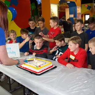 Birthday parties are FUN at Papio Fun Park!  
Lazer Tag is our most popular winter party activity.
