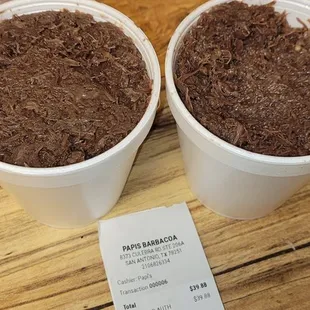 Initial removal of the lids.