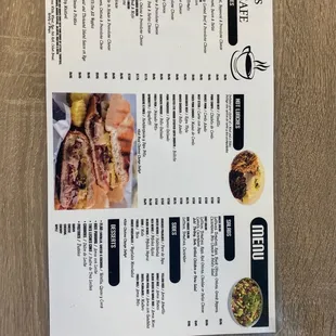Lunch menu