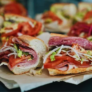 Italian Hoagie made fresh with easy tiger rolls