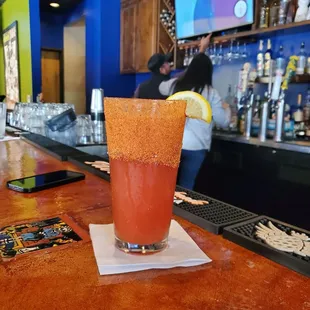 Football Sunday, with a michilada