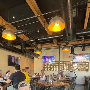 people sitting at tables