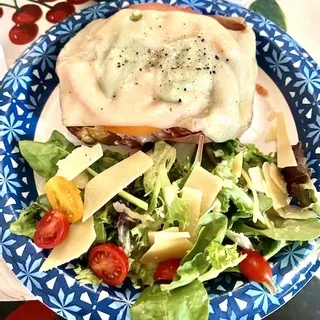 Prosciutto and Cheese Tartine