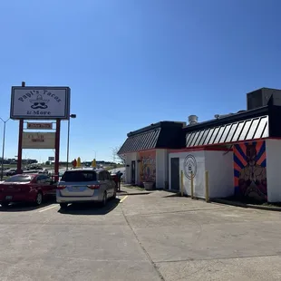 the parking lot