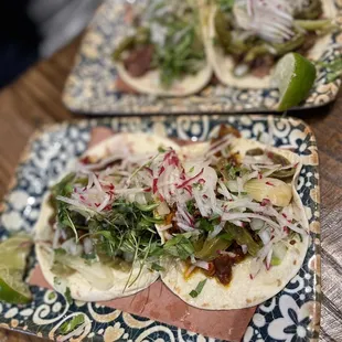 Al pastor and adobo costillas