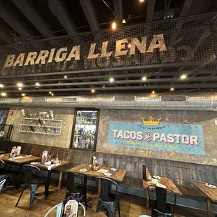 the interior of the restaurant
