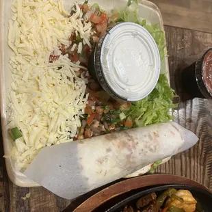 Toppings for fajitas