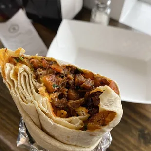 Barbacoa California Burrito