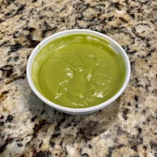 Guacamole sauce? Definitely not guacamole.