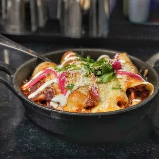 Chicken Mole Enchiladas