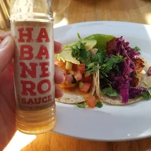 Their hot sauce is HOT