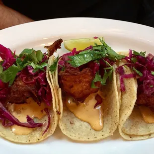 Fish Tacos were just okay according to the hubby