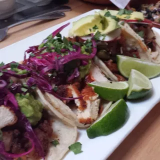 ** Fried chicken taco