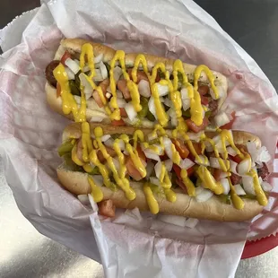 Absolutely beautiful Chicago dogs