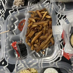 a variety of food items