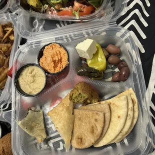 a variety of food items