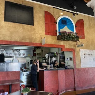 Another example of the kitchen and ordering area.