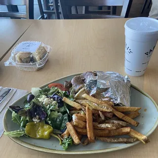 Hand Carved Gyro Sandwich