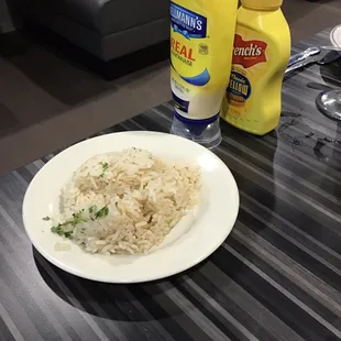 Heathy side of rice. Better then eating fries I guess!