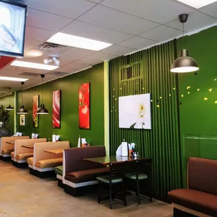 the interior of a restaurant