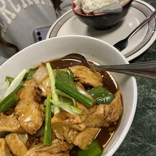 Chicken Teriyaki... was good, but too Sweet for us.