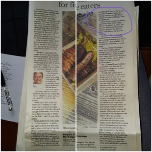 In the Chronicle today (Sun 8/11/19). I have to agree, their smoked turkey is good sutff.