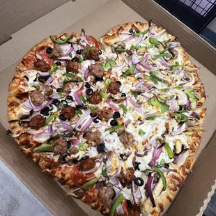 Left side is half combo - right side is chicken supreme