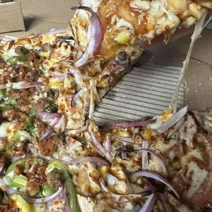 Half mamma Mia half barbecue chicken