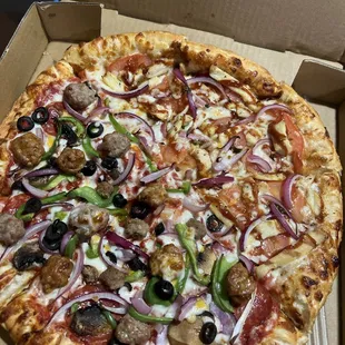 Half combo, half bbq chicken