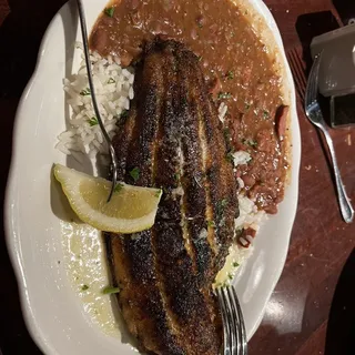 Catfish With Red Beans & Rice