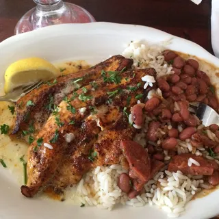 Catfish With Red Beans & Rice